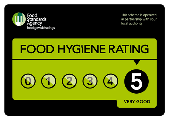 Score 5 for your Commercial Kitchen for Food Hygiene.