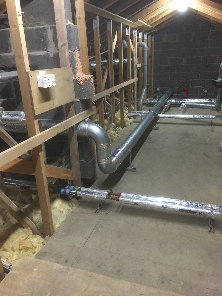 Ducting at an install