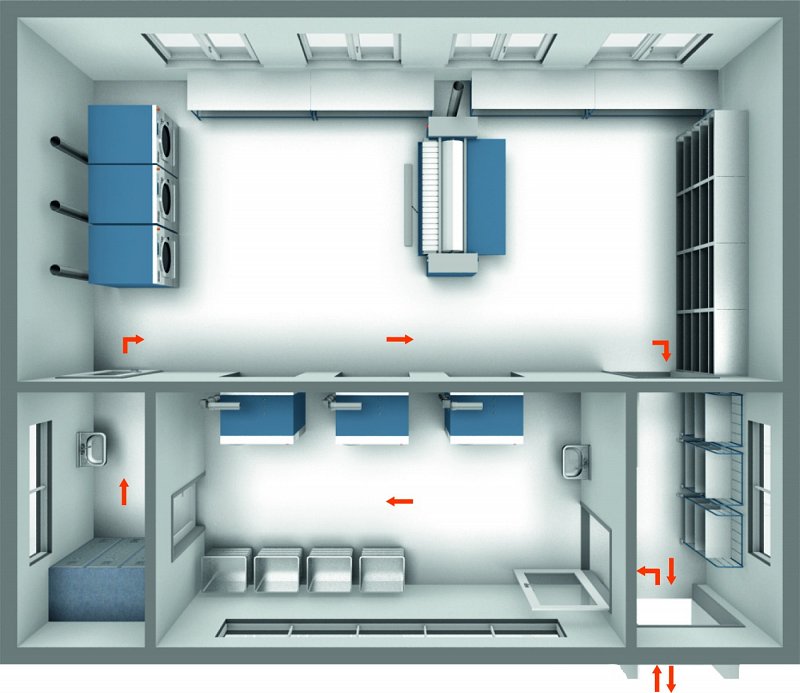 Example of Barrier Washer Layout Technical Drawing